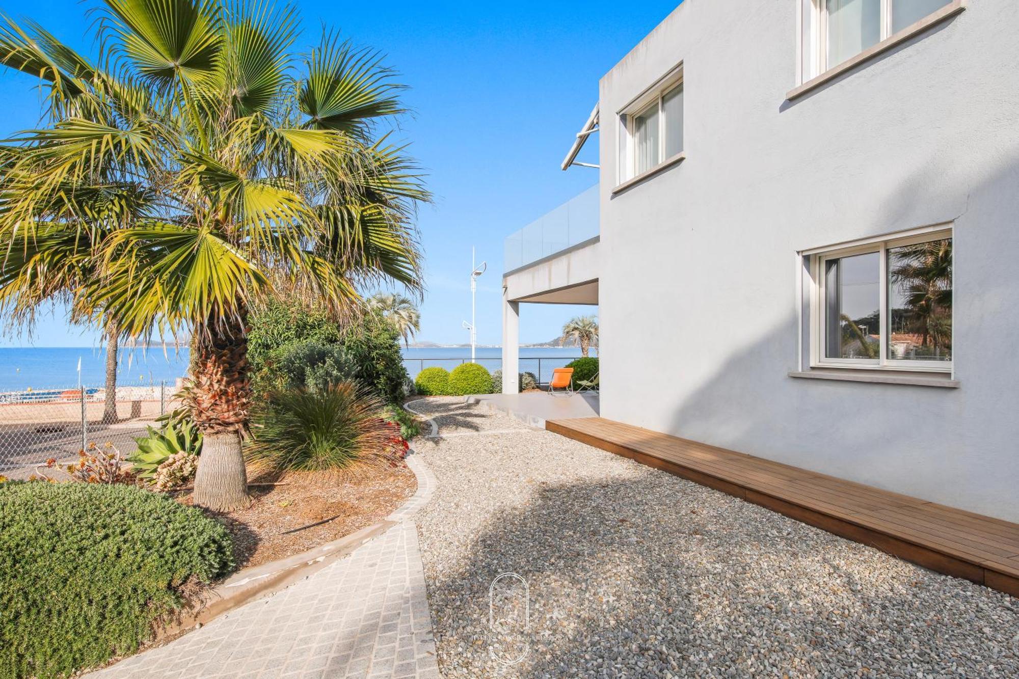Villa Antoine Appartement Rdj Vue Mer Clim Wifi Parking Plage 50M La Garonne Le Pradet Kültér fotó
