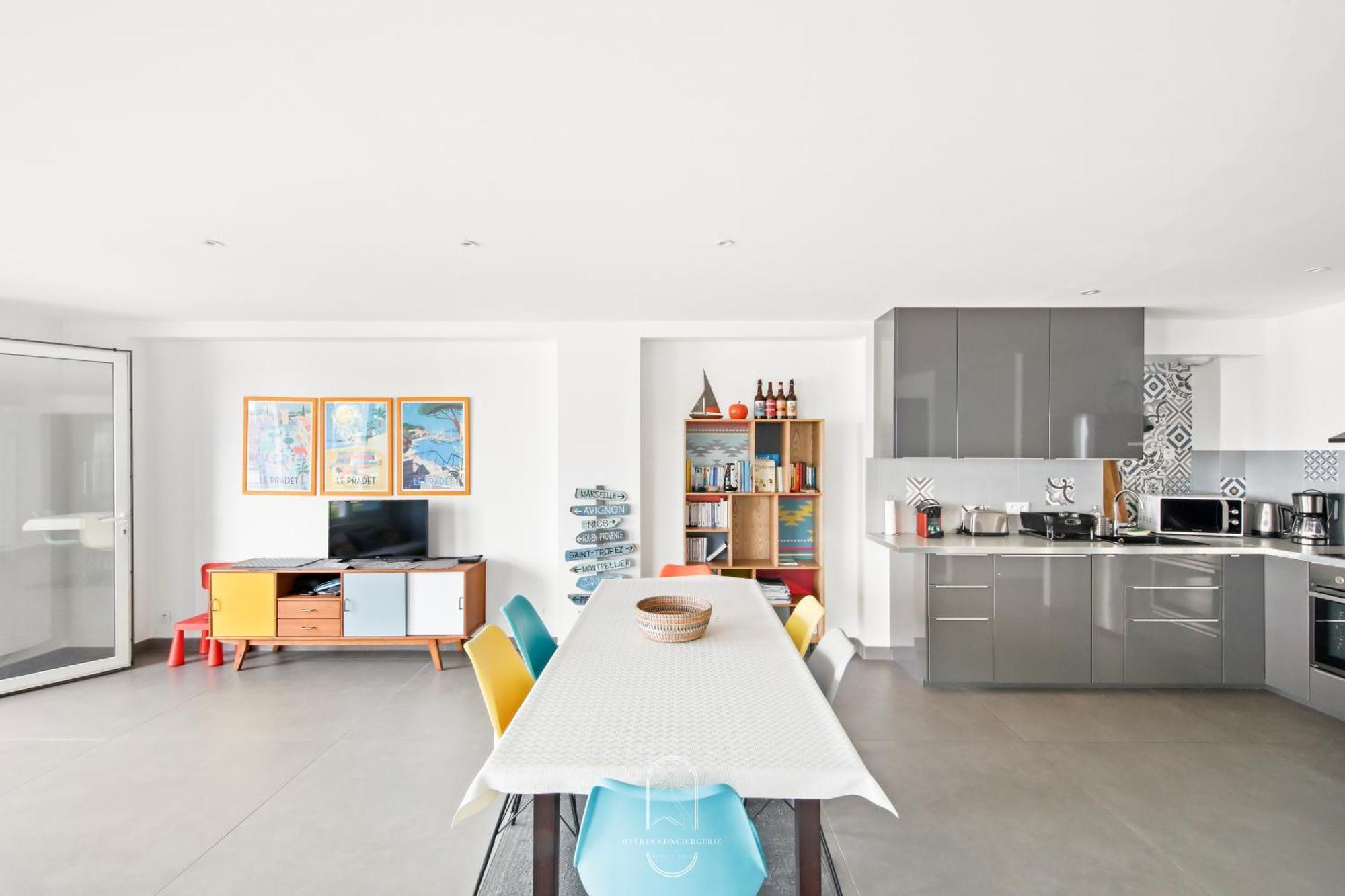 Villa Antoine Appartement Rdj Vue Mer Clim Wifi Parking Plage 50M La Garonne Le Pradet Kültér fotó